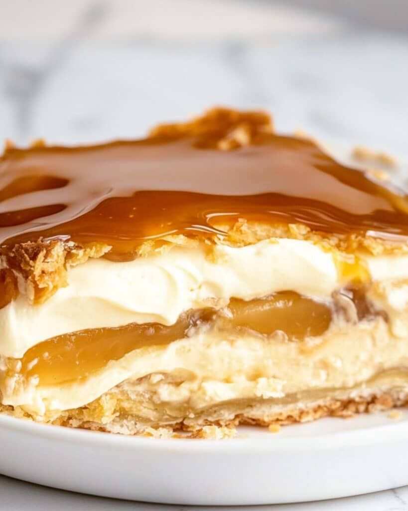 Caramel Apple Eclair Cake Recipe