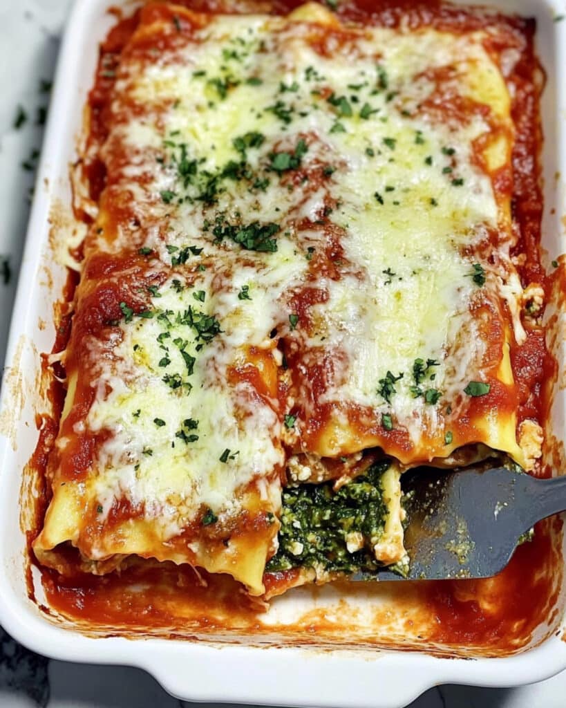 THE BEST Manicotti Recipe