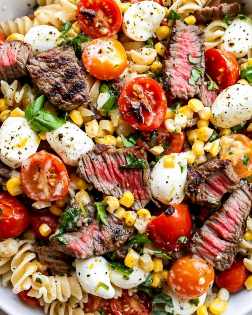 Chimichurri Steak Pasta Salad Recipe
