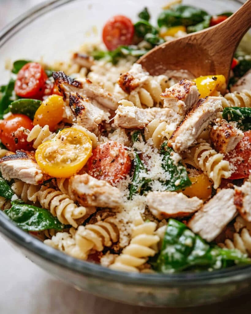 Gluten-Free Chicken Caesar Pasta Salad Recipe