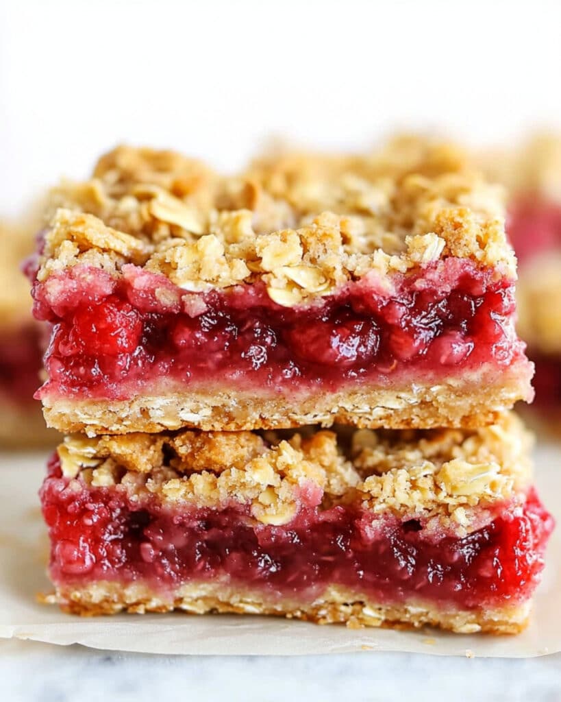 Raspberry Oat Breakfast Bars Recipe