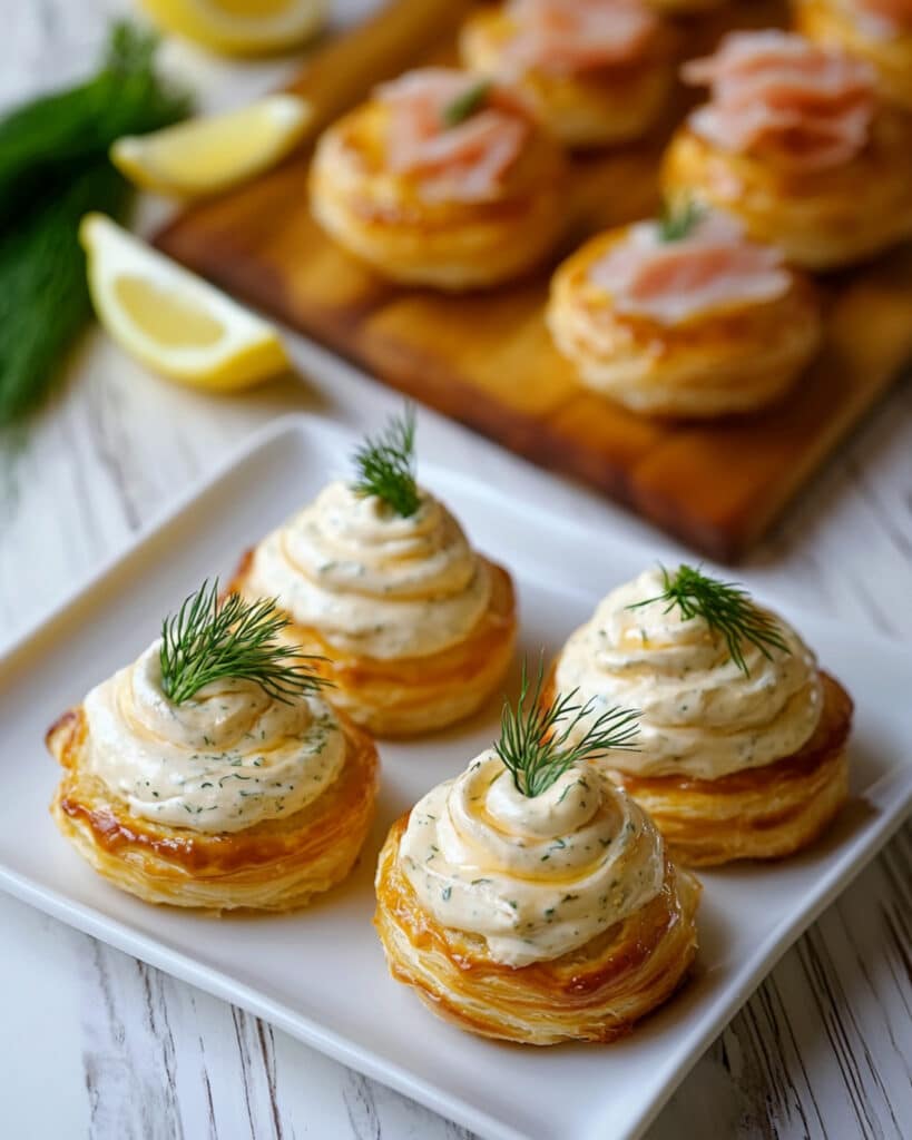 Smoked Salmon & Goat Cheese Puffs Recipe