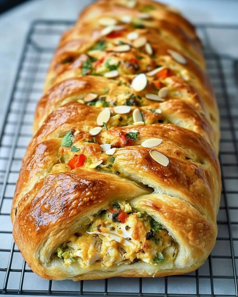 Pampered Chef Chicken Broccoli Braid Recipe