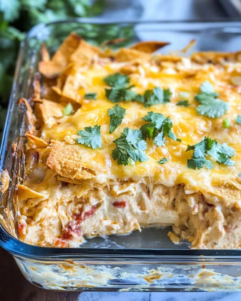 Cheesy Chicken Dorito Casserole Recipe