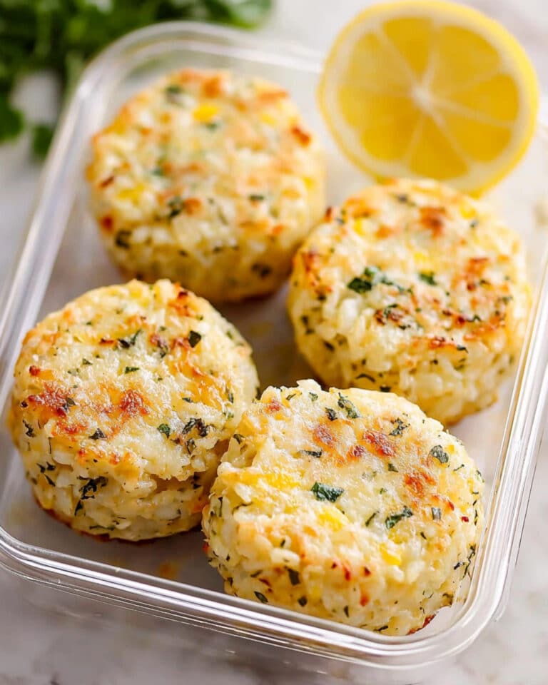 Lemon Butter Salmon Rice Muffins Recipe