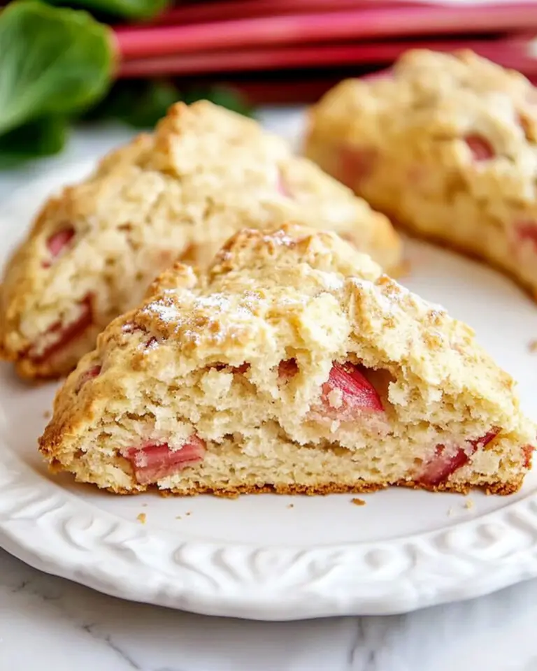 Easy Rhubarb Scones Recipe