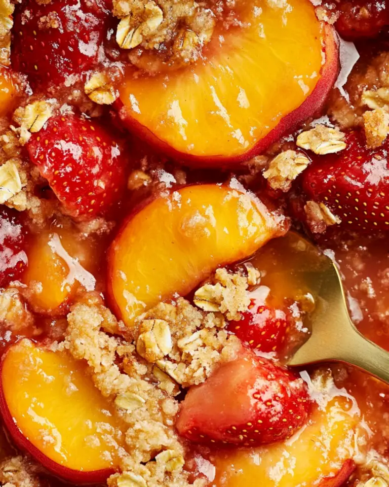 Strawberry Peach Crisp Recipe