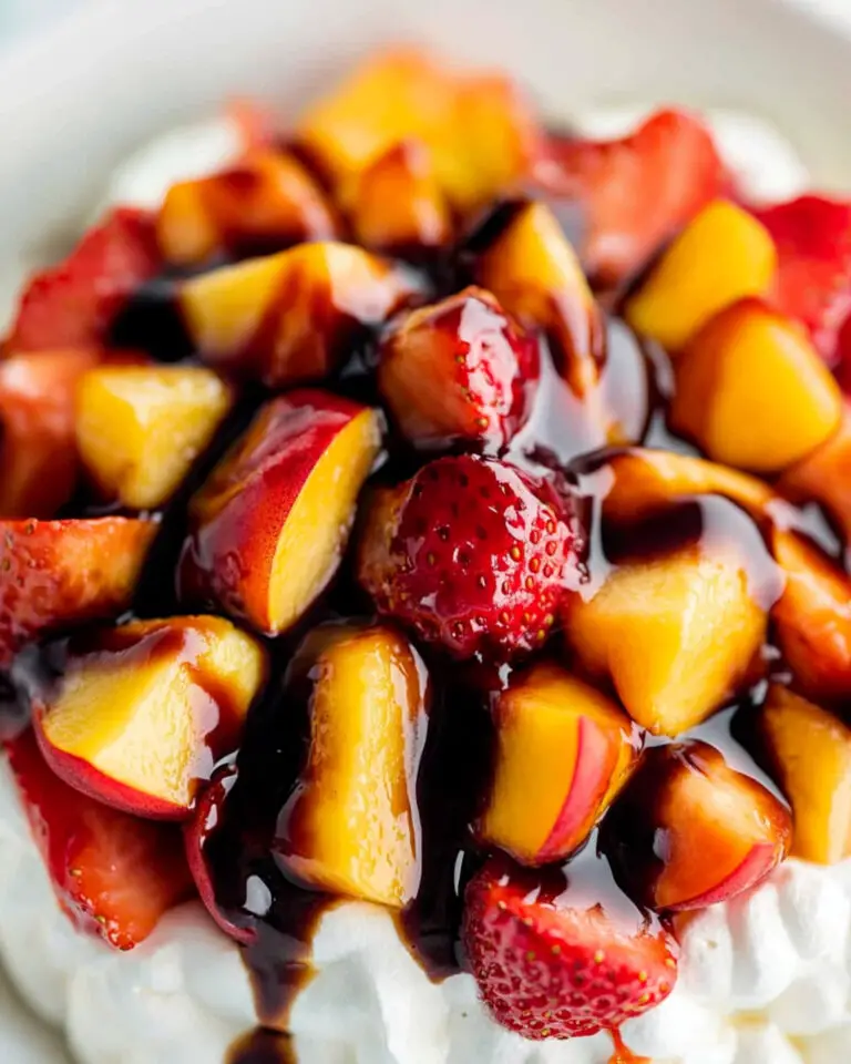 Whipped Honey Goat Cheese Dip with Balsamic Fruit Recipe