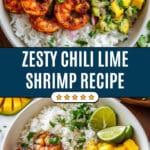 Chili Lime Shrimp Bowls with Mango-Avocado Salsa Recipe