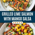 Lime Salmon with Avocado-Mango Salsa Recipe