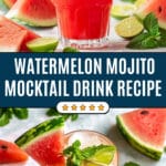 Watermelon Mint Mojito Sparkler Recipe