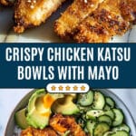 Sesame Crusted Chicken Katsu Bowls Recipe