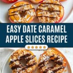 Date Caramel Apple Slices Recipe