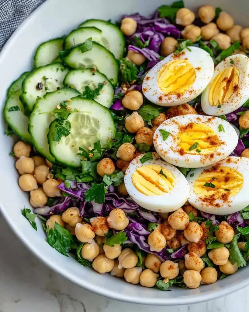 Mediterranean Chickpea Egg Salad Recipe