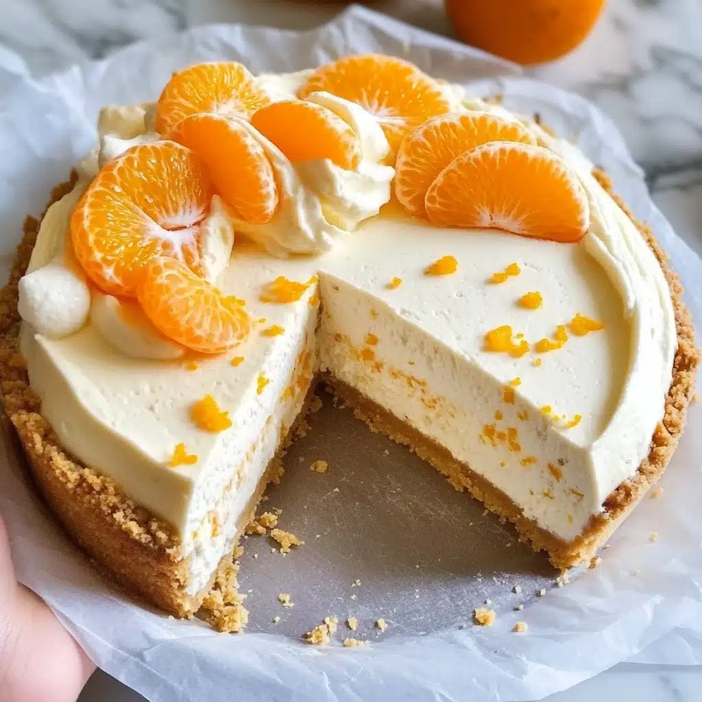 No Bake Orange Creamsicle Cheesecake Recipe - Recipe Image