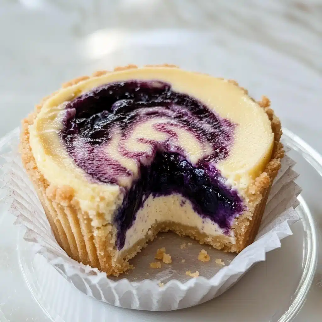 Mini Blueberry Cheesecakes Recipe - Recipe Image
