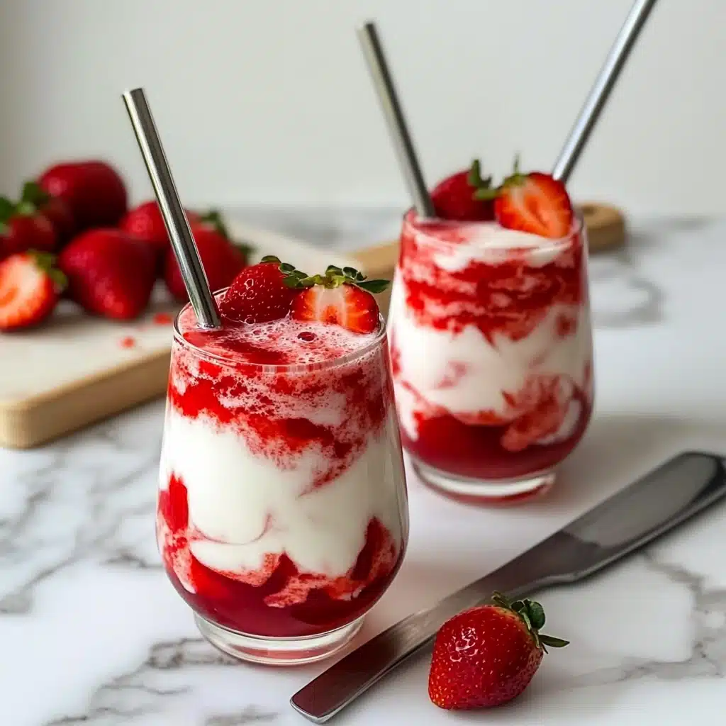 Fresh Korean Strawberry Milk Recipe - Recipe Image