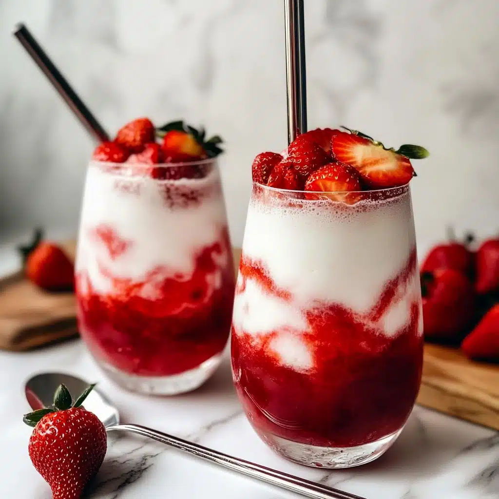 Fresh Korean Strawberry Milk Recipe - Recipe Image
