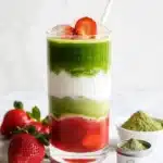 Iced Strawberry Matcha Latte Recipe