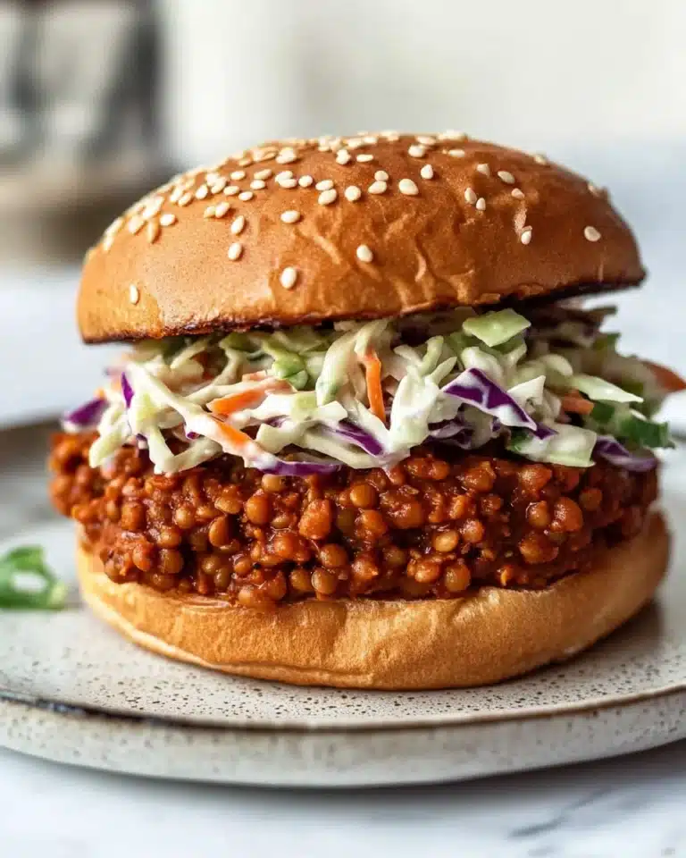 Vegan BBQ Lentil Sloppy Joes Recipe