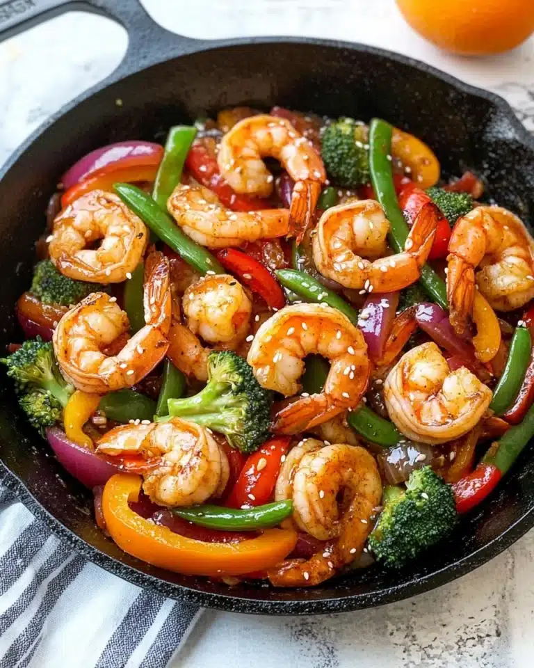 Shrimp Stir Fry with Honey Sriracha Sauce Recipe