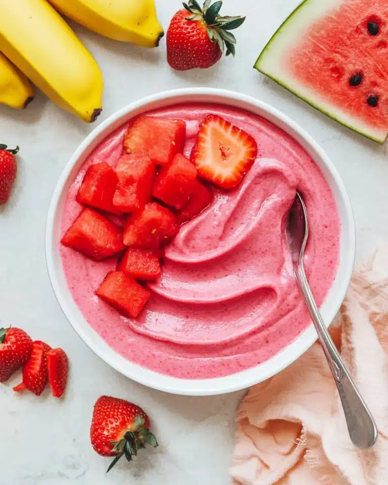 Strawberry Watermelon Sorbet Recipe