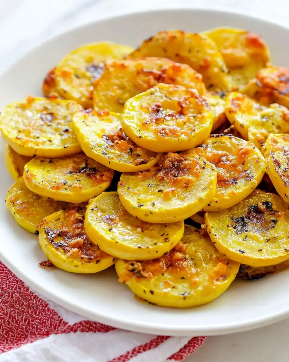 Parmesan Baked Yellow Squash Recipe