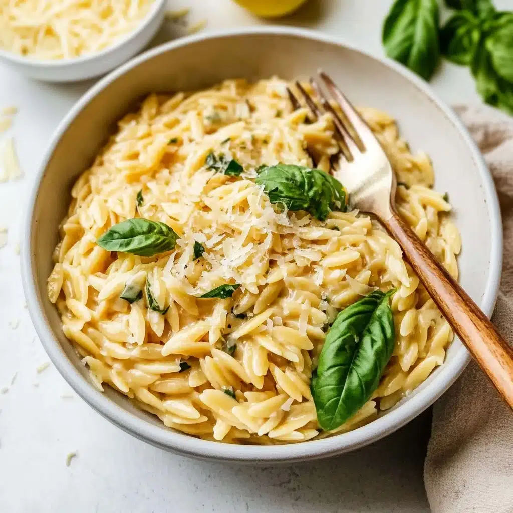 Creamy Lemon Orzo Recipe - Recipe Image