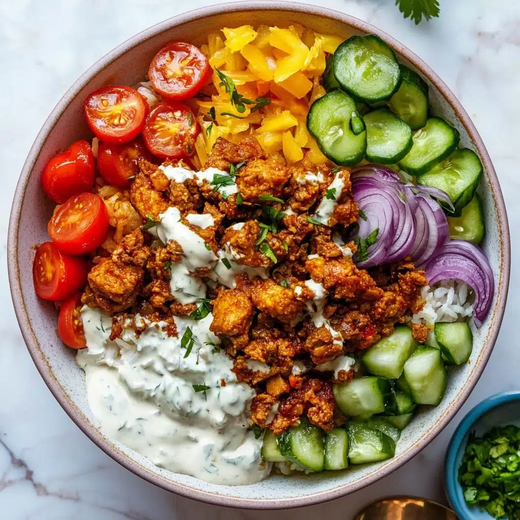 Chicken Shawarma Crispy Rice Salad with Lemon-Tahini Dressing Recipe - Recipe Image