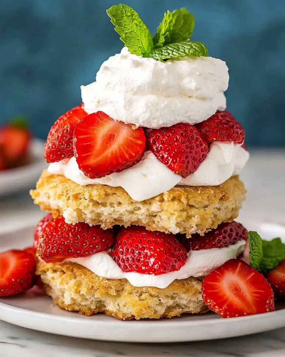 Olive Oil Shortcakes with Sumac Macerated Strawberries and Whipped Labneh Recipe