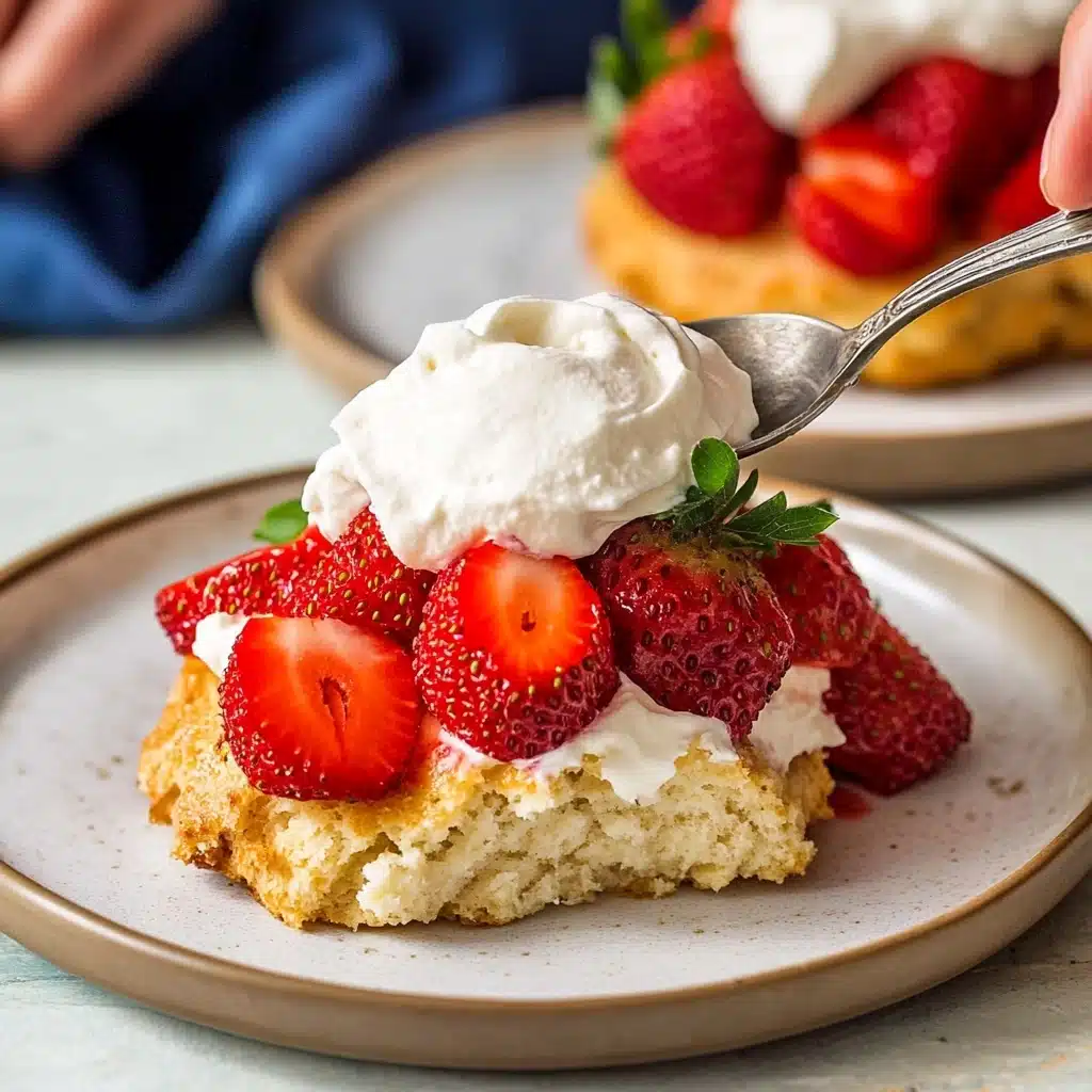 Olive Oil Shortcakes with Sumac Macerated Strawberries and Whipped Labneh Recipe - Recipe Image