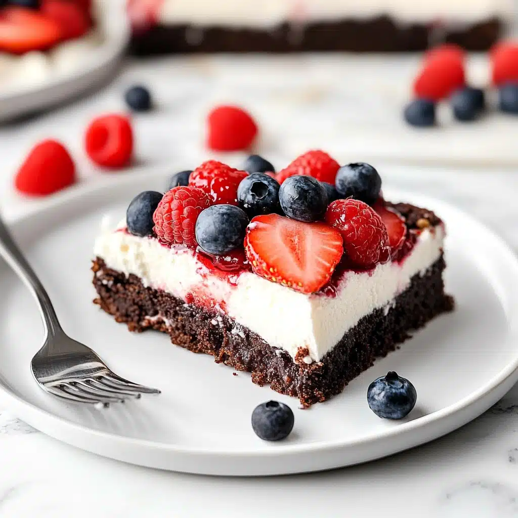 Berry Brownie Pizza Recipe - Recipe Image