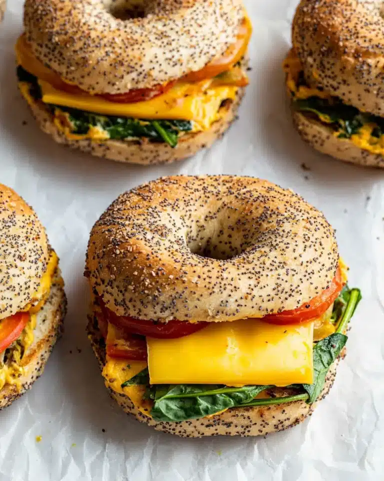Meal Prep Breakfast Egg Bagels Recipe