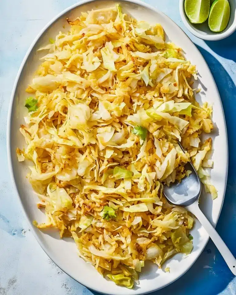 Sauteed Cabbage with Garlic and Lime Recipe