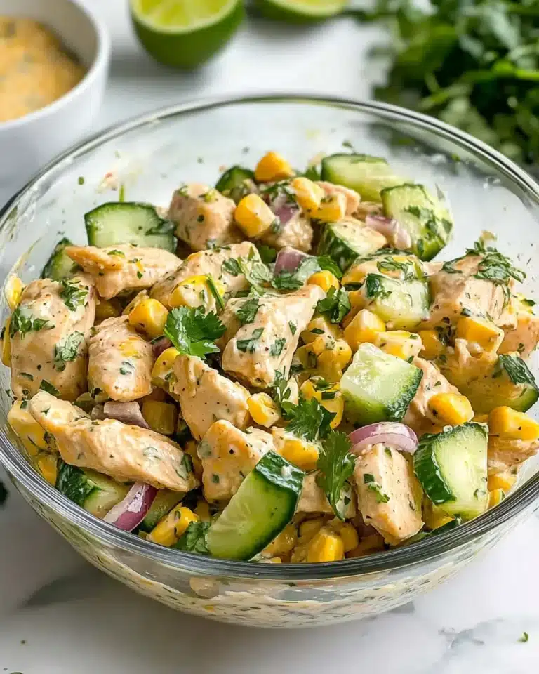 Creamy Cucumber Street Corn Salad Recipe