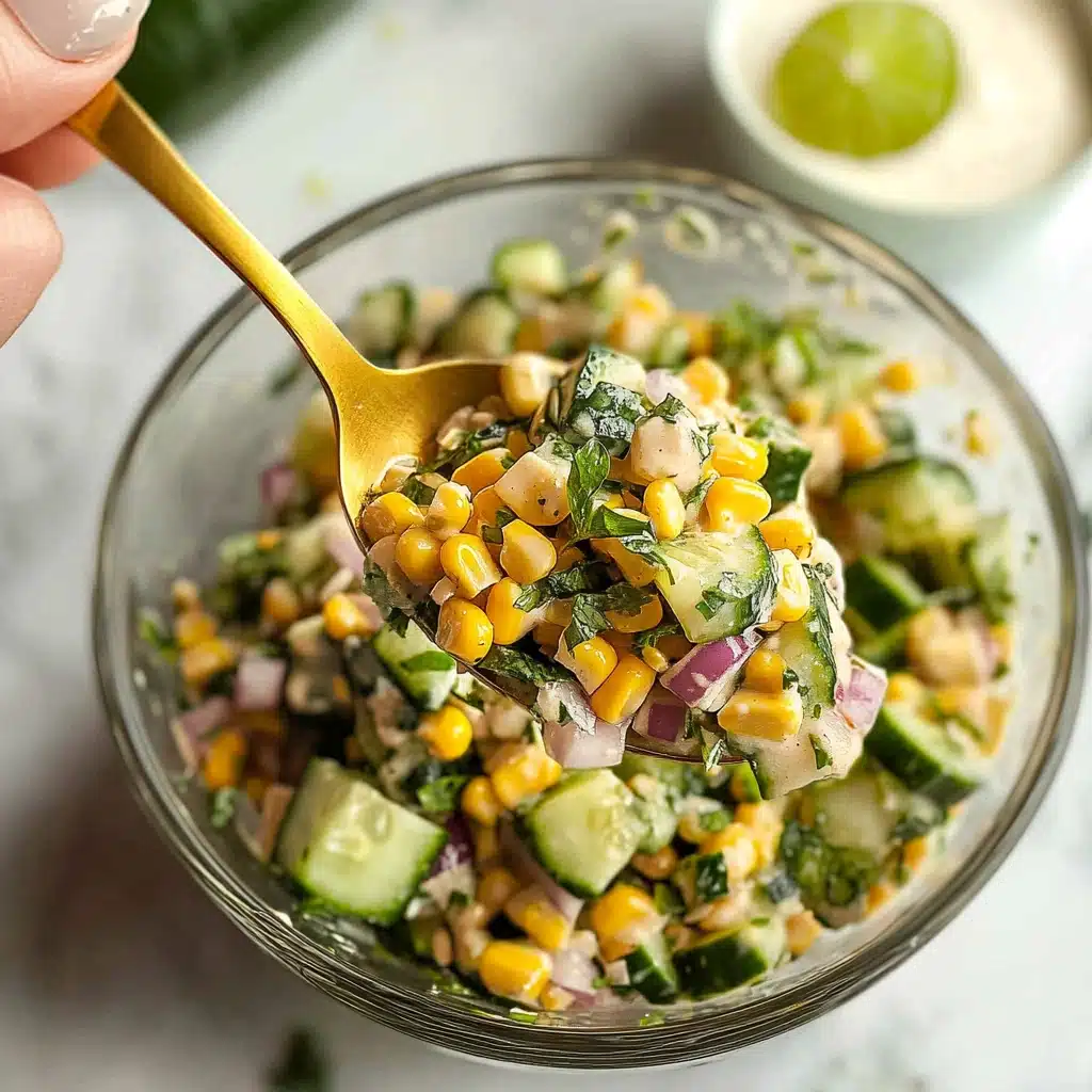 Creamy Cucumber Street Corn Salad Recipe - Recipe Image