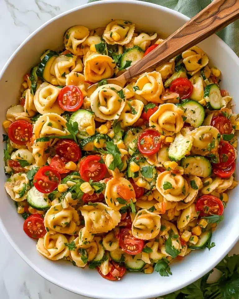 Cheese Tortellini with Summer Veggies Recipe