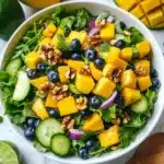Mango Cucumber Salad with Blueberry and Avocado Recipe
