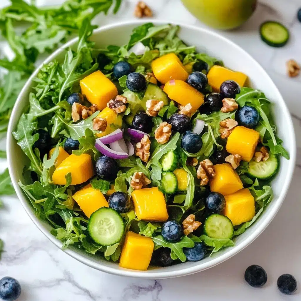 Mango Cucumber Salad with Blueberry and Avocado Recipe - Recipe Image