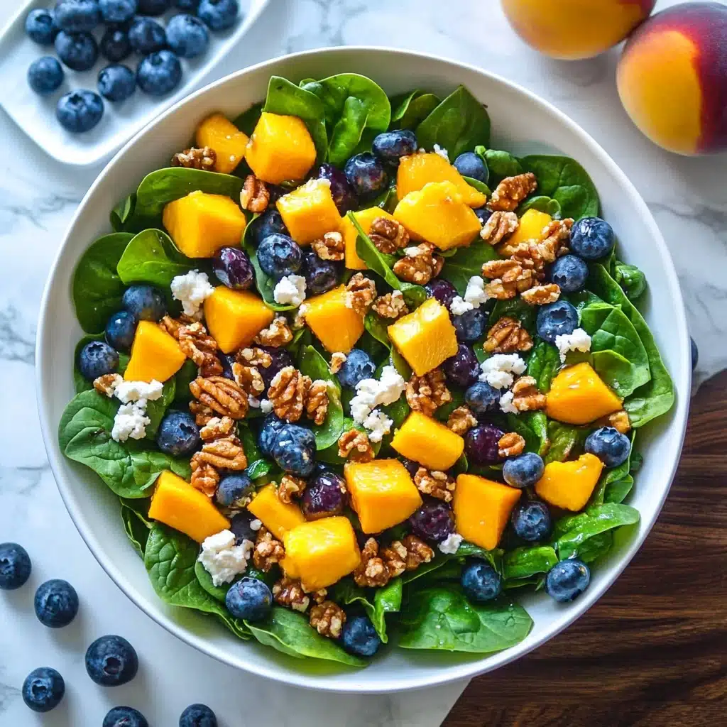 Mango Salad with Spinach and Blueberries Recipe - Recipe Image