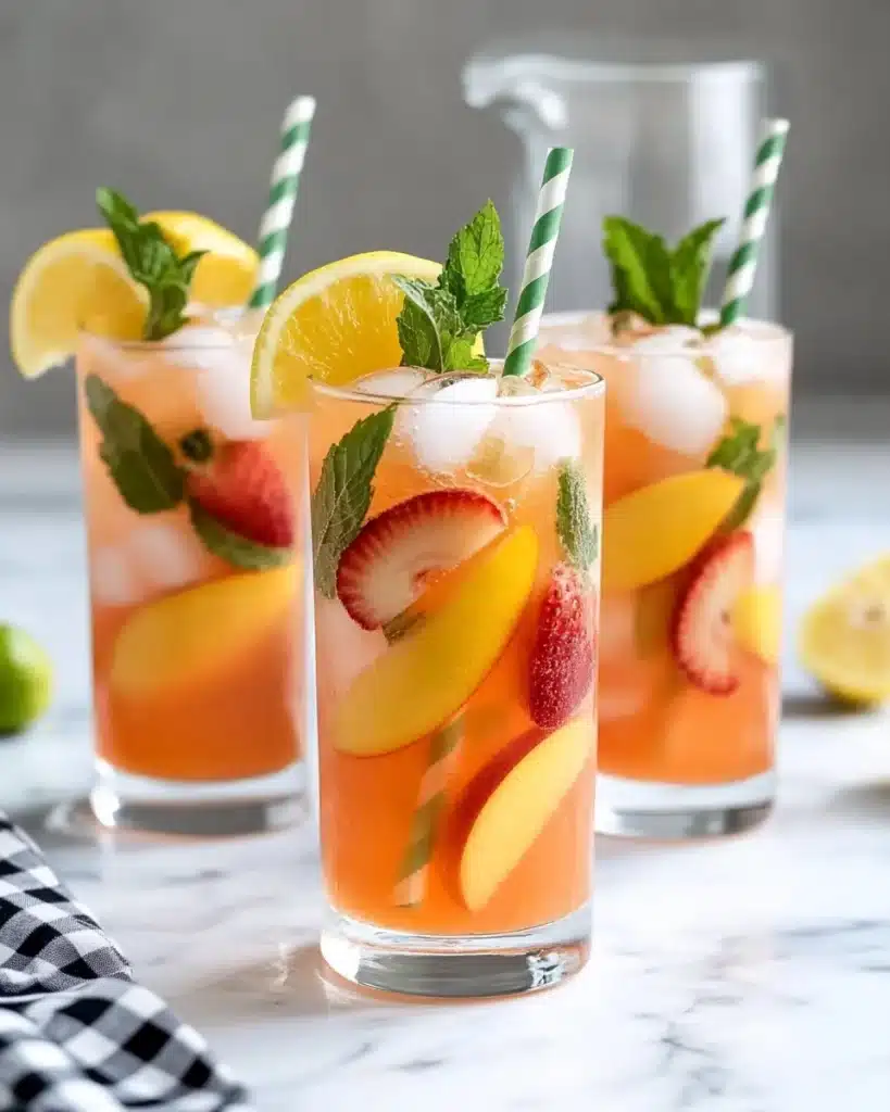 Peach Strawberry Lemonade Recipe