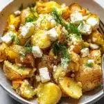 Crispy Lemon-Feta Roasted Potatoes Recipe