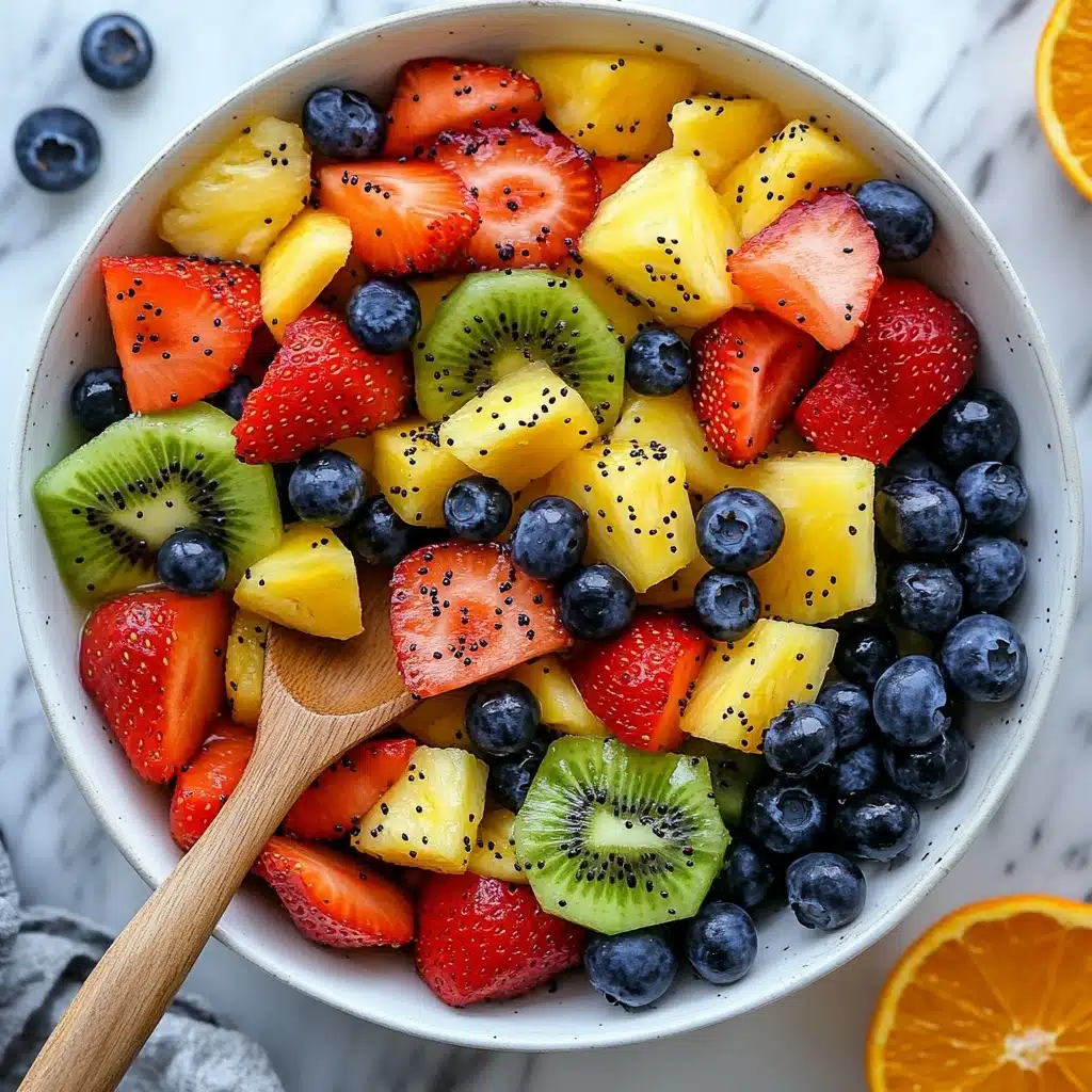 Fruit Salad with Honey-Lime Poppy Seed Dressing Recipe - Recipe Image