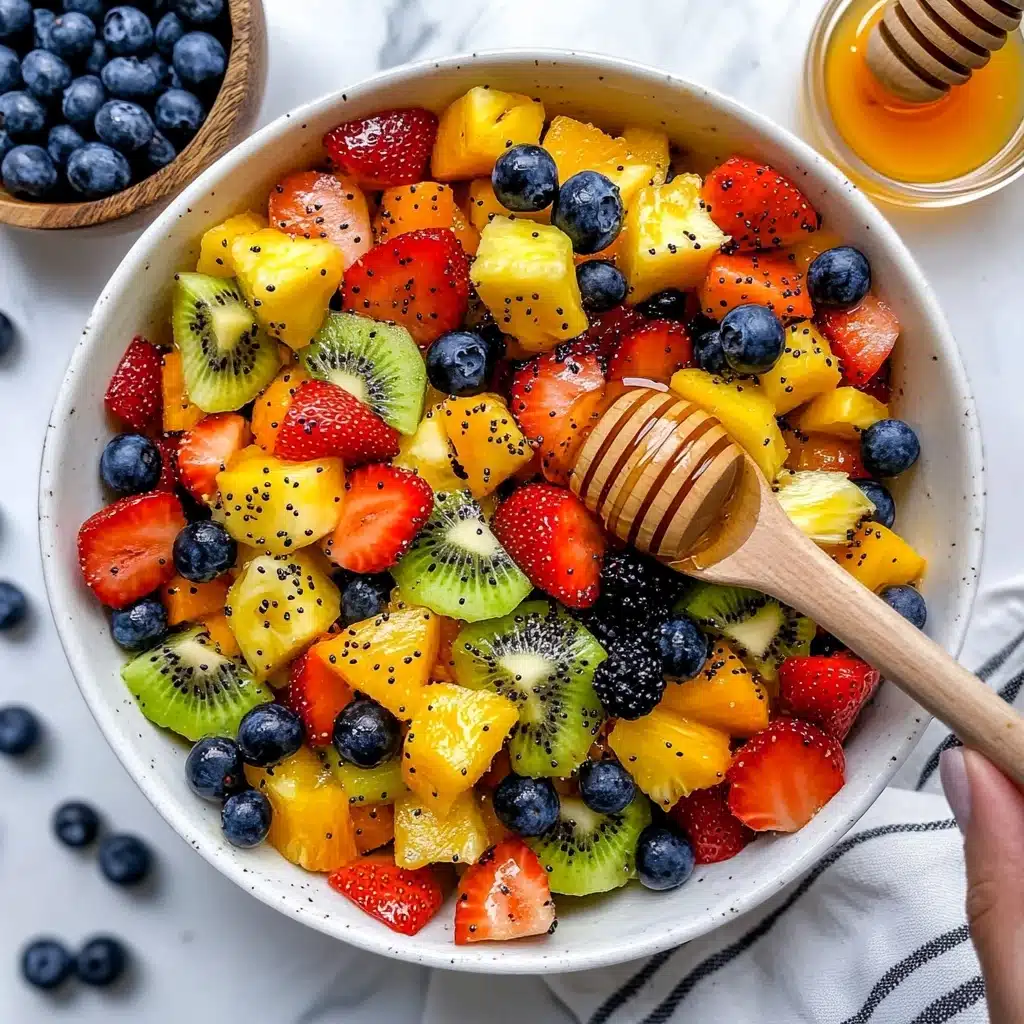 Fruit Salad with Honey-Lime Poppy Seed Dressing Recipe - Recipe Image