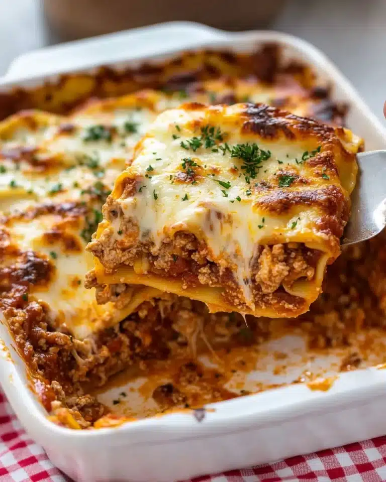 Classic Three-Cheese Lasagna Recipe
