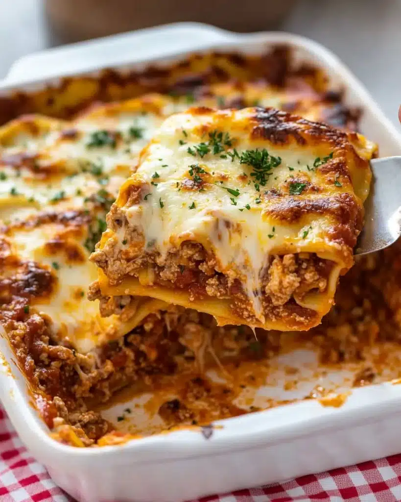 Classic Three-Cheese Lasagna Recipe