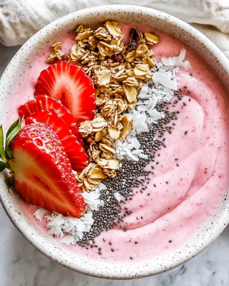 Easy Strawberry Smoothie Bowl Recipe