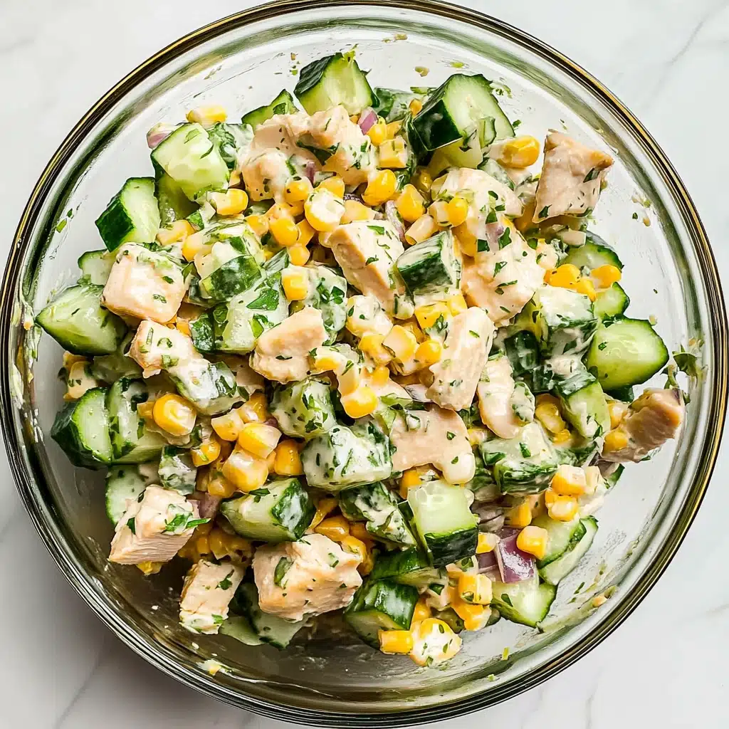 Creamy Cucumber Street Corn Salad Recipe - Recipe Image