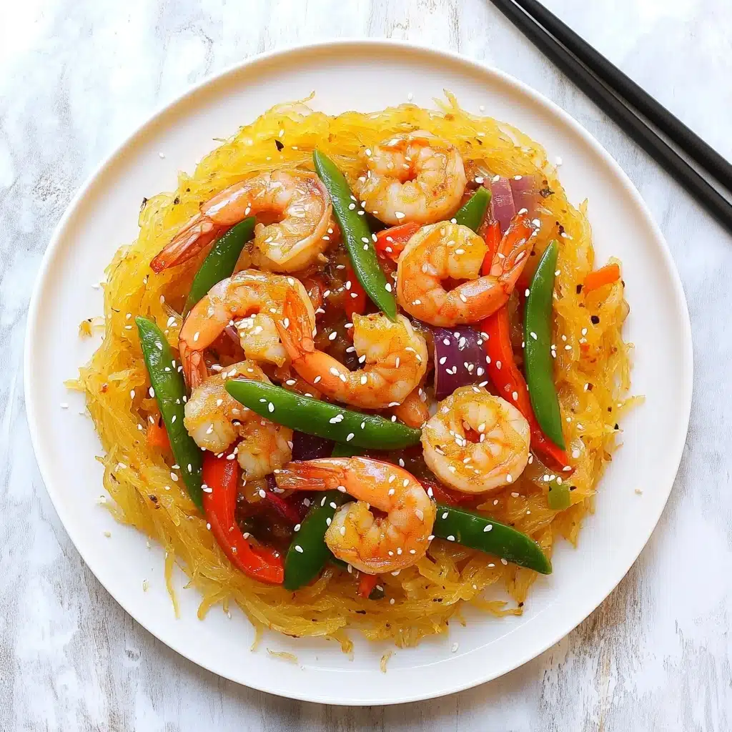 Shrimp Stir Fry with Honey Sriracha Sauce Recipe - Recipe Image