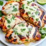 Grilled Salsa Verde Chicken with Pepper Jack Recipe